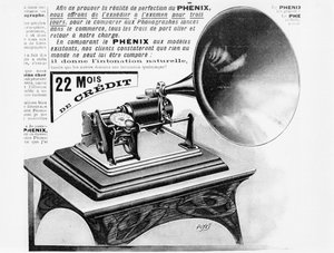 蓄音機の広告、c.1905 作： French School