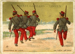 Grevel-Gaillard、Lisieux、オンライン歩兵、1 2、1 2の広告クロモリトグラフィー（クロモリトグラフ） 作： French School