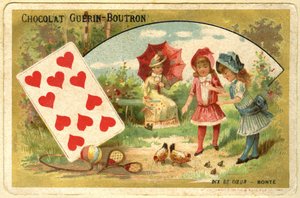 ゲラン・プトロン社製チョコレートの広告用クロモリトグラフ（クロモリトグラフ 作： French School