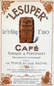 コーヒー・レズパーの広告 20世紀 作： French School