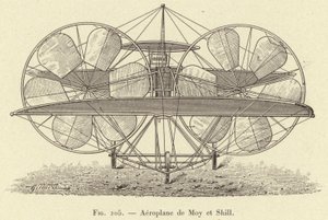 モイとシルの飛行機（彫刻 作： French School