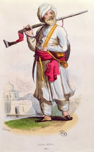 アフガン兵士、1840-50年頃 作： French School