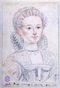 アグネスソレル（c.1422-50）（紙に鉛筆とクレヨン） 作： French School