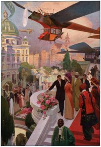 未来の飛行機。 1910年頃（彫刻） 作： French School