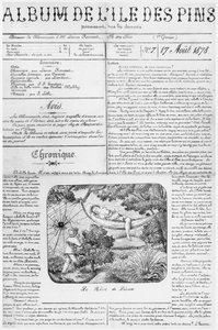 アイルオブパインズのアルバム、タイトルページ、1878年8月17日 作： French School