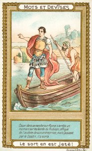 Alea iacta est (The die is cast) (chromolitho) 作： French School