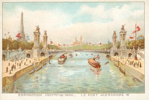 アレクサンダー3世橋、1900年パリ万国博覧会（クロモリト 作： French School