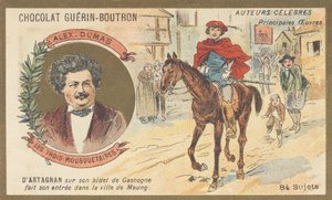 アレクサンドル・デュマ（1802-1870）、フランスの作家、「Les trois musketeaires」の著者、小説（1844） 作： French School