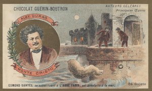 アレクサンドル・デュマ（1802-1870）、フランスの作家、小説「モンテ・クリスト伯」（1845-1846）の作者 作： French School
