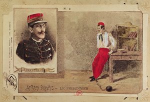 囚人としてのアルフレッドドレイファス（1855-1935）、1894-1906年 作： French School