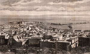 アルジェ - アルジェ - アルジェリア - V.A.マルト・ブラウン著「La France illustree: Geography, history, administration statistique」に掲載された彫刻。1884 作： French School
