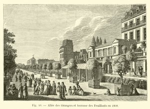 1808年のアリーデオランジェとテラッセデフイヤン 作： French School