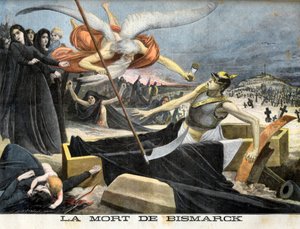 ビスマルクの死に関する寓話、「Le petit Journal」のイラスト付付録の挿絵 作： French School