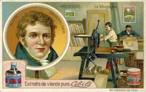 リソグラフィーの発明者、アロイスセネフェルダー 作： French School