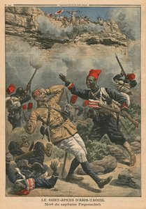 1910年3月6日、「Le Petit Journal」のイラスト、補足図解、フィゲンシュフ船長の死去、アビールタウイルでの待ち伏せ