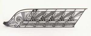 デリオンによって設計されたアールデコの階段の欄干、1920年代から1930年代（ブロンズ、錬鉄） 作： French School