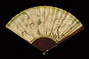 アシグナの扇子、1796年頃（紙と木