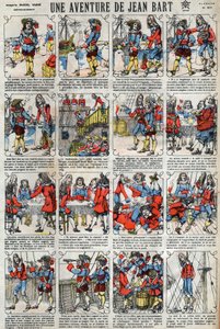 フランスの私掠船ジャン・バルト（1650 - 1702）の冒険。19世紀末のエピナル・イメージング。