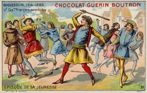 フランスの巡査、ベルトランデュゲスクランの青年期のエピソード 作： French School
