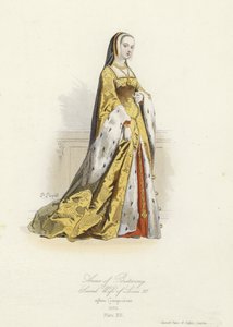 アン・オブ・ブルターニュ、フランスのルイ12世の2番目の妻 作： French School