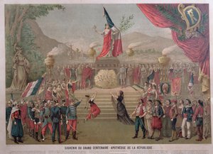 共和国の神格化、1889年 作： French School