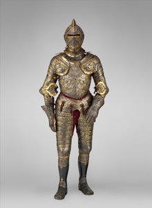 フランス王アンリ2世（在位1547-59）の甲冑 1555年頃（鋼、金、銀、革、織物


年代：1555年頃 素材素材：鉄、金、銀、革、布 作： French School