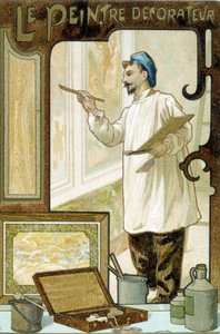 職人：画家の装飾家 - Chromo. 作： French School