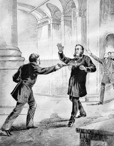 フランス公使・大統領ジュール・フェリー（1832-1893）暗殺未遂事件 作： French School