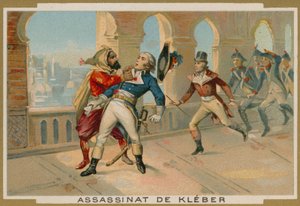 1800年カイロ、エジプトのフランス軍指揮官ジャンバティストクレベールの暗殺 作： French School