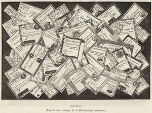 アシグナートフランス革命の通貨、アシニャット（彫刻作品 作： French School