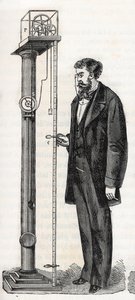 ジョージ・アトウッド（1745-1807）が1784年に発明したアトウッド・マシン（Machine d