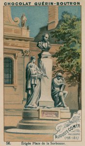 オーギュストコント、哲学者、1798〜1857年、ソルジヌ広場 作： French School