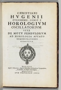 おそらくクリスティアーン・ホイヘンス（1629-95）、パリ：F.Muguetによる曲線または振り子幾何学の動きの著者自身の注釈付きコピー 作： French School