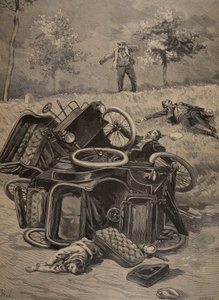 自動車事故、ルプチジャーナルのイラスト：補足の図解、1898