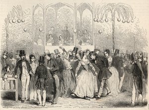 Bal Mabille（パリのモンテーニュ通りにあるダンスと娯楽の施設） Edmond Texier 1852年の「Tableau-de-Paris」に掲載されたエングレービング