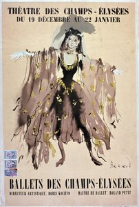 シャンゼリゼ・バレエのポスター 作： French School
