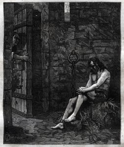 ルイ13世によってバスティーユに幽閉されたバルフォー - ルイ13世（1601年～1643年）は、サン・アンジェル・ジャック・バルフォーをバスティーユに幽閉することに満足していた - "Paris a travers les centuries "にて。 作： French School