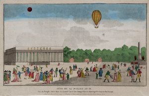 バスティーユデー、パリ、1801年7月14日（手描きの彫刻） 作： French School