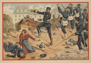 シャトーダンの戦い、1870年 作： French School