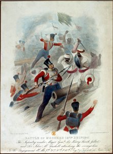 1845年12月18日、ムンドキーの戦い、パンジャブでの戦争からの4位、W。コーラー、Lenfant Bros.の後に刻まれ、William Spooner、c.1845 作： French School