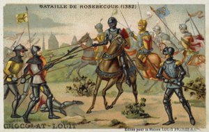 ローズベックの戦い（ルーズベケ）、フランダース、1382 作： French School