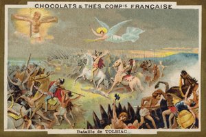 トルビアックの戦い（クロモリッチョ 作： French School