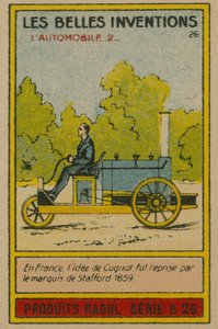 美しい発明カード、自動車 作： French School