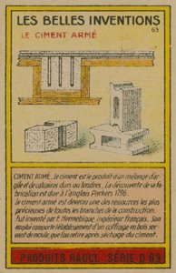美しい発明カード、鉄筋コンクリート 作： French School
