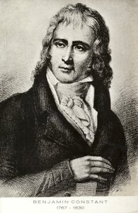 ベンジャミン・コンスタント（1767-1830）スイス生まれのフランスの政治家、作家（リトグラフ）