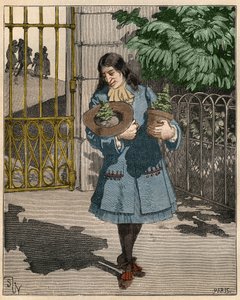 ベルナール・ド・ジュシュー（1699-1777）は、1734年にイギリスからレバノン産の2本のセドルを持ち込んだフランスの植物学者。Adolphe BITARDの "Les arts et metiers illustres "に掲載された1885年のエングレーヴィング。 作： French School