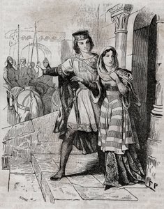 モンフォールのベルトレード（1070-1117） フランス王フィリップ1世とフランス王妃 - - アンケティル作「フランス史」より。19世紀には 作： French School