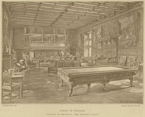ブールジュ、フランスの近くのビリヤードルーム、シャトードメイヤン 作： French School