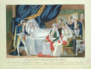 1811年3月20日、ローマ王ナポレオン2世の誕生 作： French School