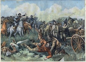 ボーア戦争：3月7日、Tweeboschでのイギリス軍の敗北 作： French School